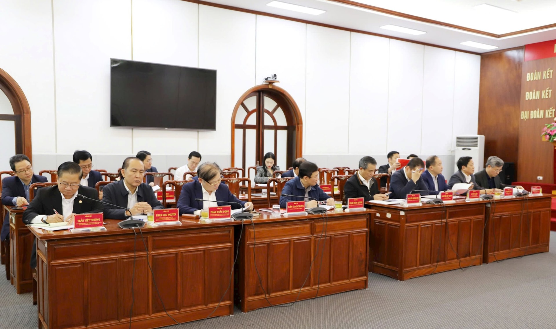 Afgevaardigden die de conferentie bijwonen. Foto: The Quang