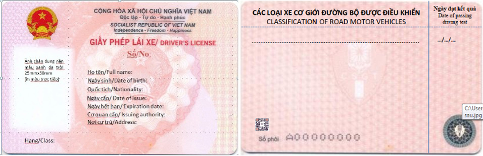 Ministerstvo veřejné bezpečnosti oznámilo vzor řidičského průkazu dle oběžníku 12/2025 - Foto 1. Bộ Công an công bố hình thức giấy phép lái xe theo Thông tư 12/2025- Ảnh 1.