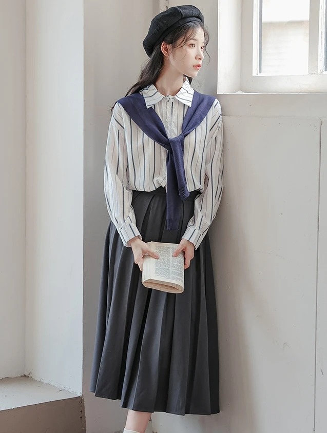 Απελευθερώστε την πνευματική σας ομορφιά με 4 φόρμουλες preppy outfit - Φωτογραφία 1. Khơi dậy vẻ đẹp tri thức trong bạn với 4 công thức phối đồ preppy- Ảnh 1.