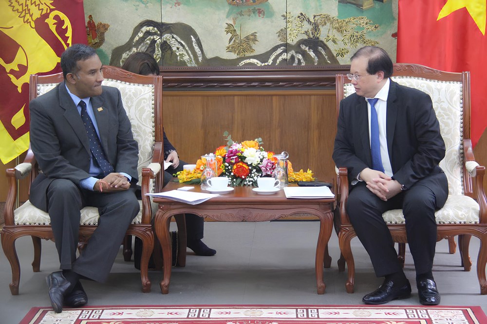Promouvoir la coopération culturelle, sportive et touristique entre le Vietnam et le Sri Lanka - Photo 1. Thúc đẩy hợp tác văn hóa, thể thao và du lịch Việt Nam- Sri Lanka - Ảnh 1.